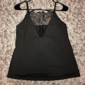Black lace tank top